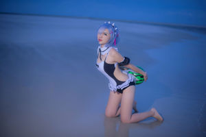 [Foto cosplay] Coser popular Nizo Nisa - Rem Swimsuit