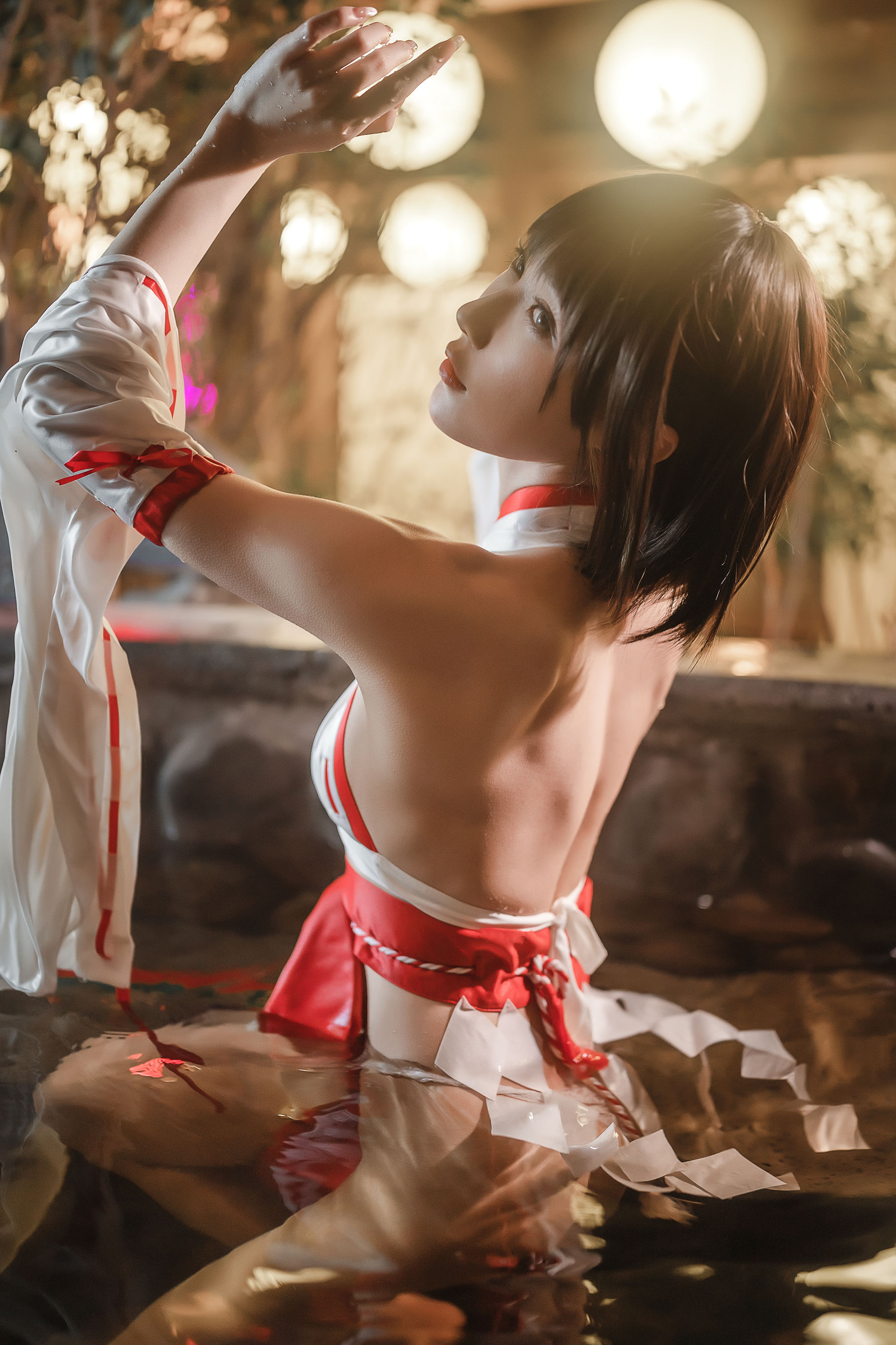 [Net Red COSER Photo] Anime blogger A Bao is also a rabbit girl - Hot Spring Miko Page 1 No.821429