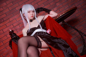 [Net Red COSER Photo] Anime blogger G44 zal geen pijn doen - Wuzhi zwarte jurk