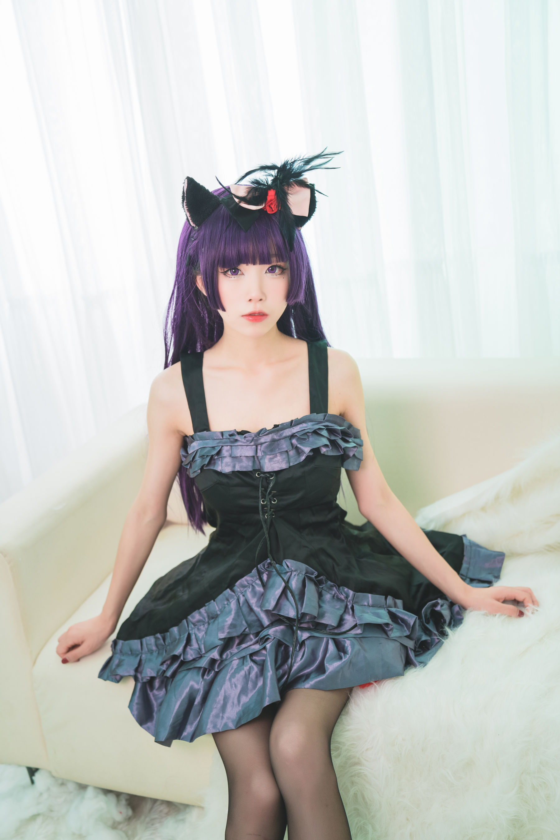 [COS Welfare] Anime blogger Shui Miao aqua - black cat Page 10 No.614da6