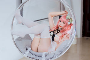 [Welfare COS] Anime blogger Jiuqu Jean - pink hair sister