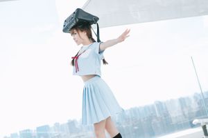 Liu Yuqi "Chica en uniforme escolar japonés" [Gimeng Culture Kimoe] Vol.025