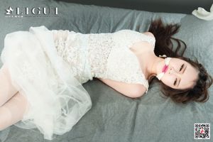 [丽 柜 Ligui] Model Tiantian „Koronkowa suknia ślubna”