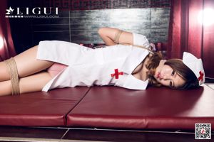 Leg Mode Yuhan "Nurse Beautiful Beam" [丽 柜 Ligui] Beleza na Internet