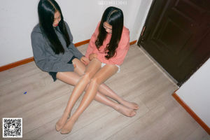 [Dasheng Model Shooting] No.095 Wenwen & Tingting Sisters Double Silk: