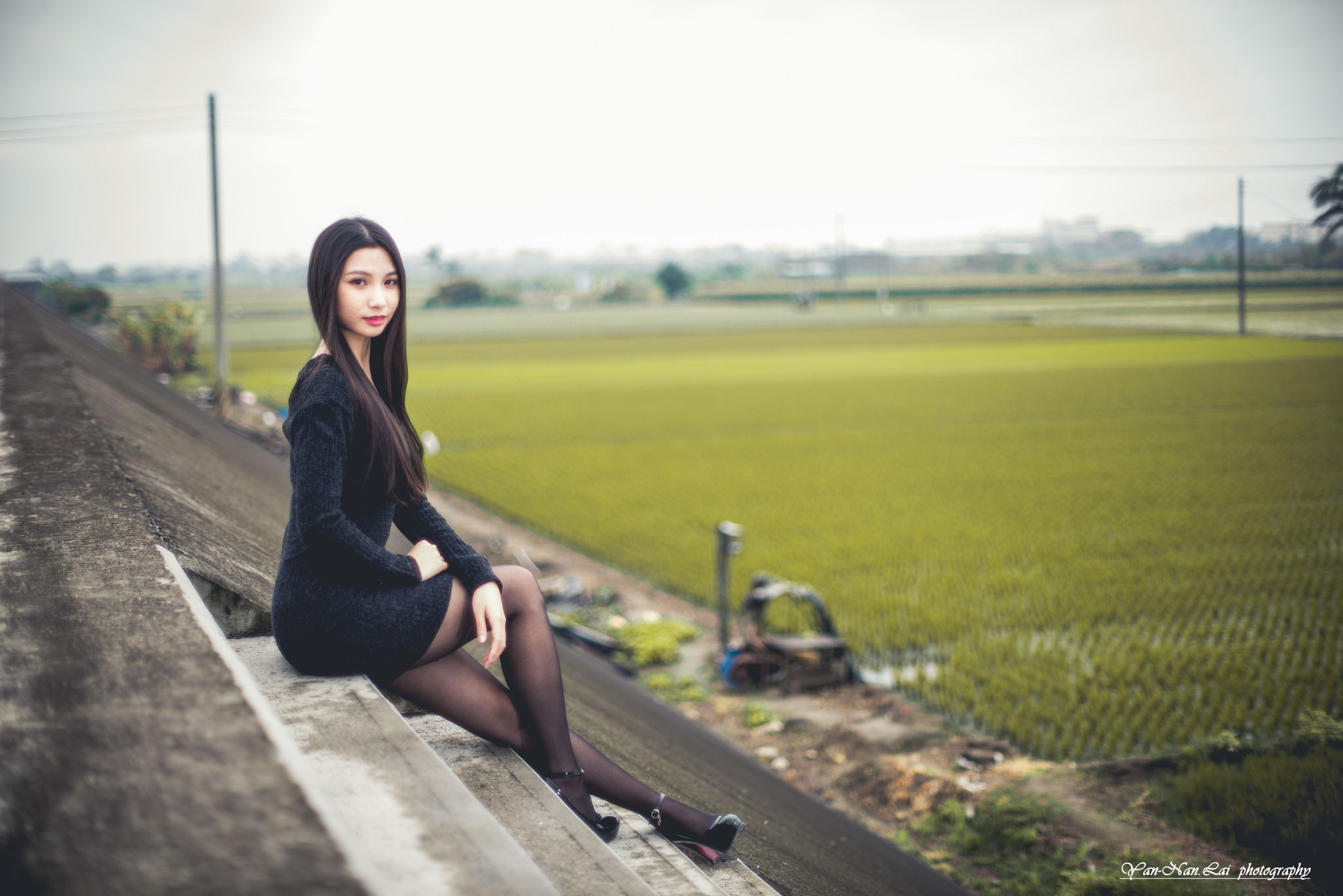 [Taiwanese model] Jenny "Black Silk Outside Shooting" Page 32 No.f891f1